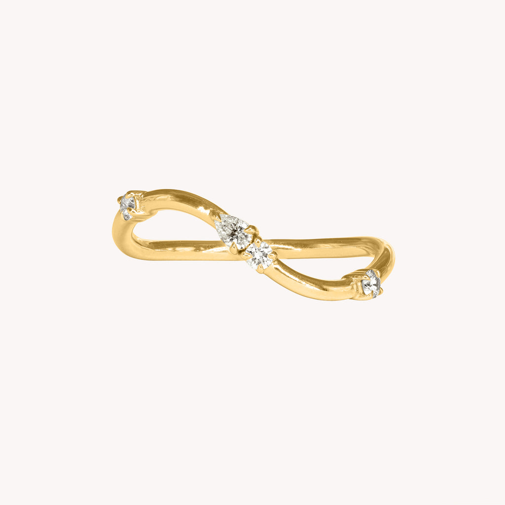Bague Vague Poire Iris