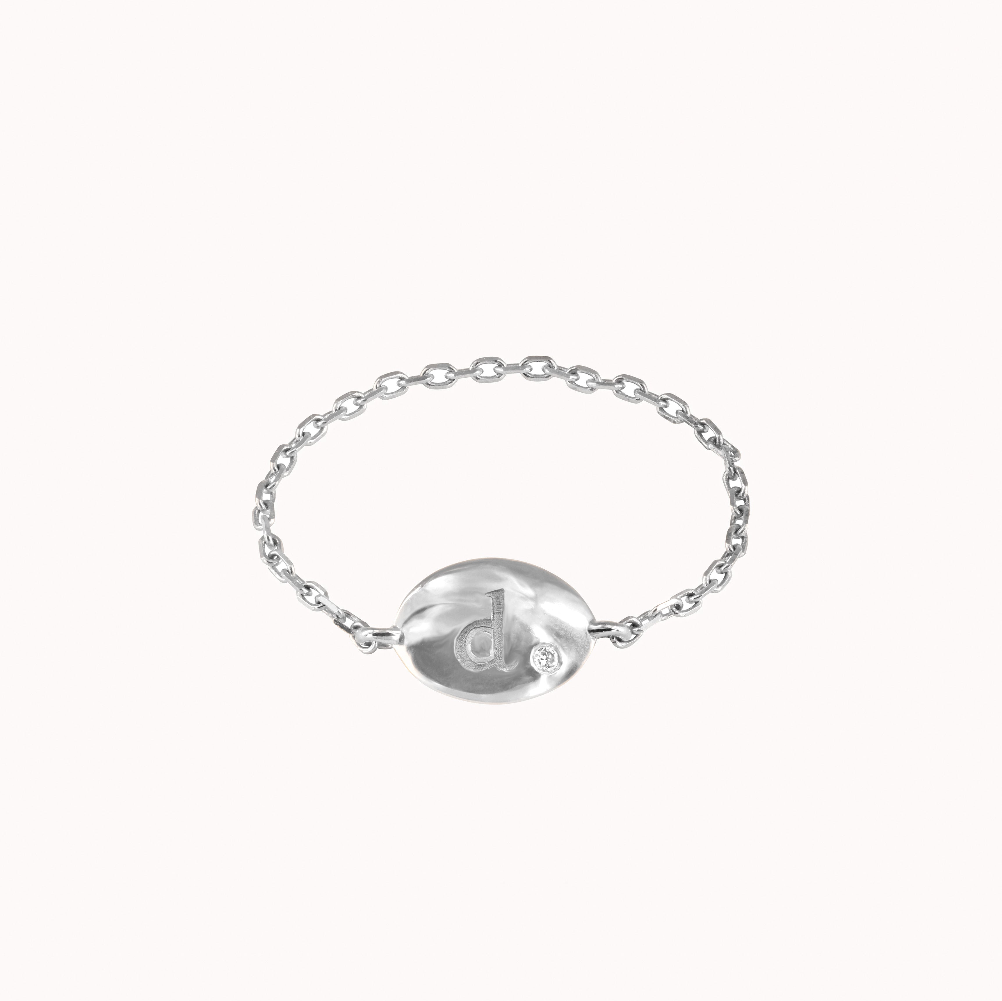 Bague Chaîne Personnalisable Alba