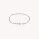 Bague chaine Iris Poire Or blanc