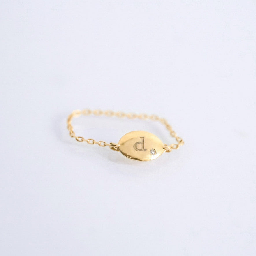 Bague Chaîne Personnalisable Alba