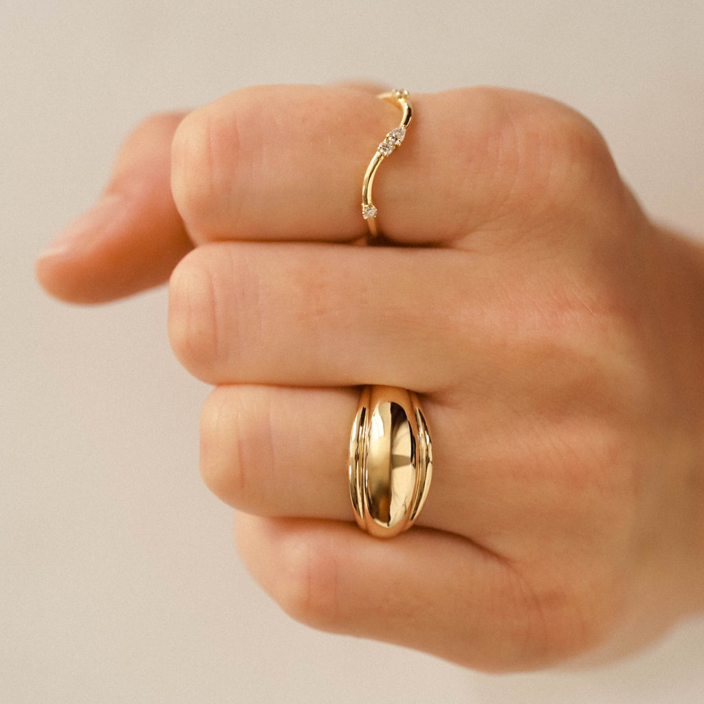 Bague Vague Poire Iris