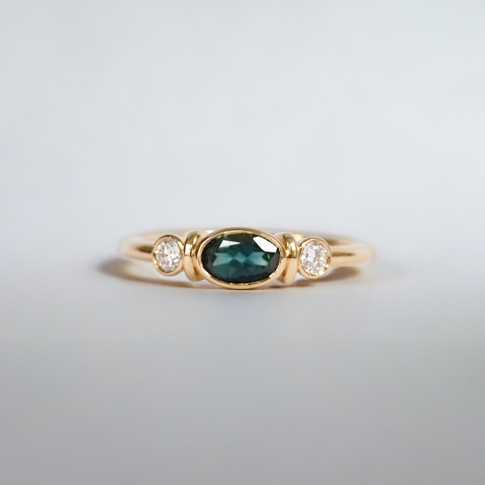 Bague épaulée Valentine indigolite