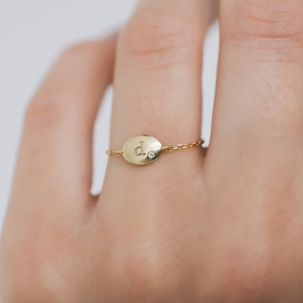 Bague Chaîne Personnalisable Alba
