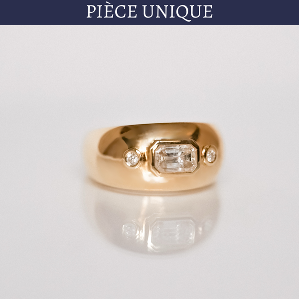 Bague piece unique diamants Edith