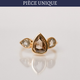 Bague piece unique diamants helene 