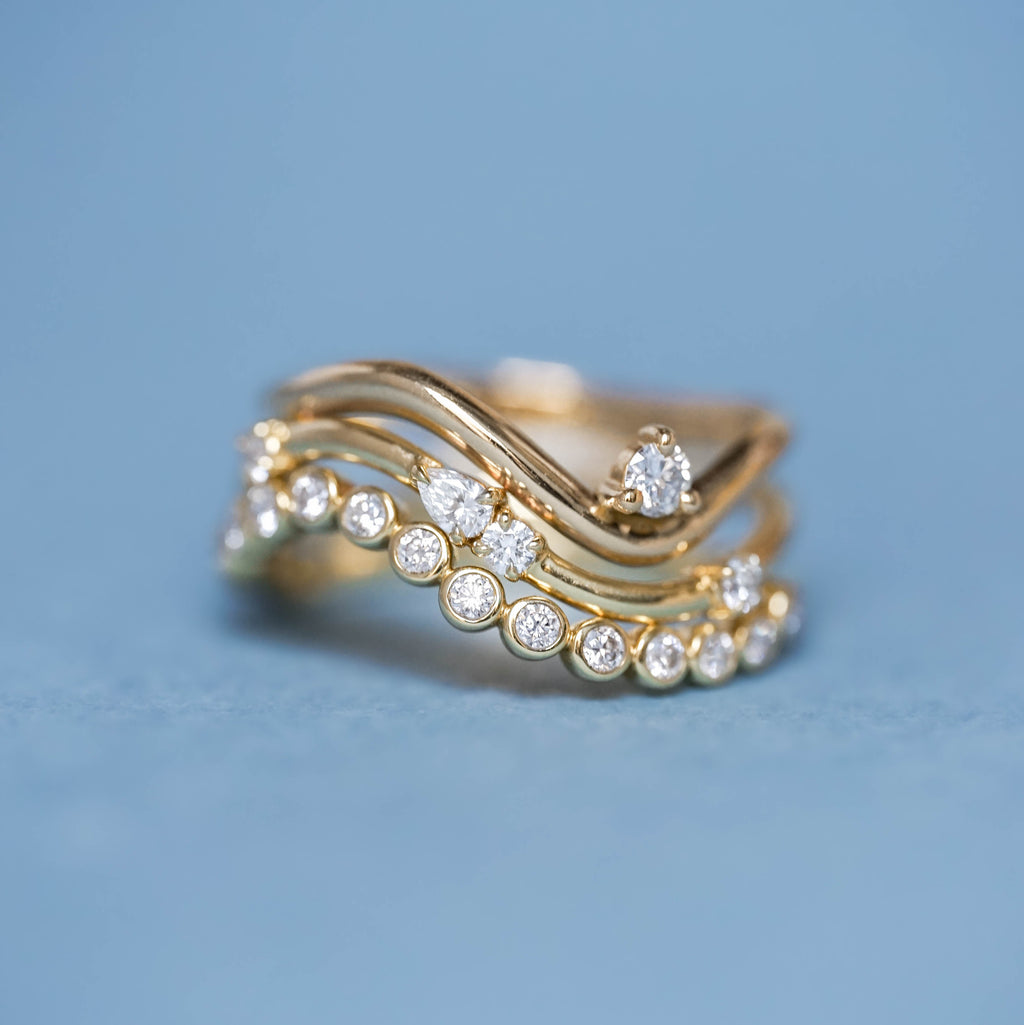 Bague Vague Poire Iris