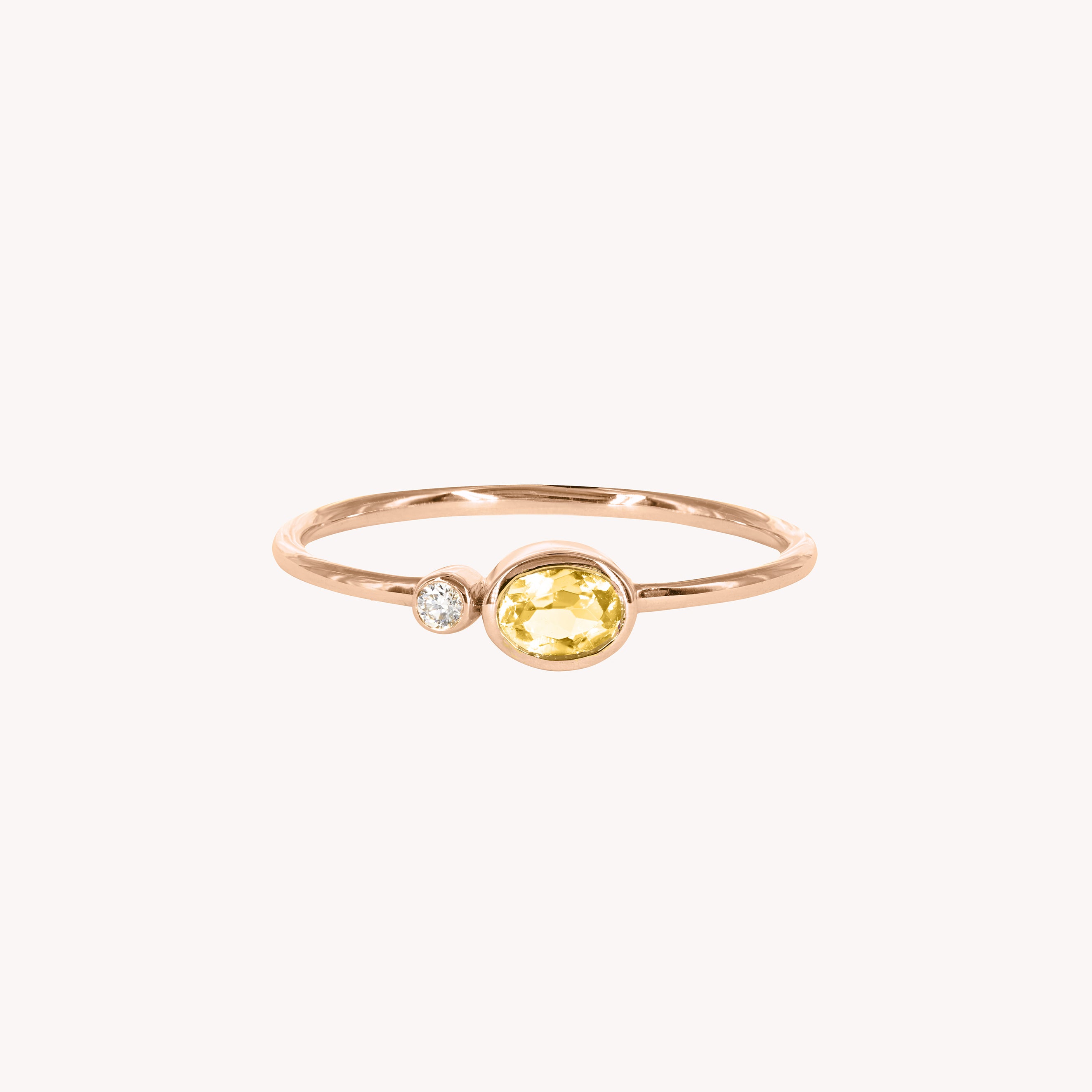 Bague Duo Jaune Valentine