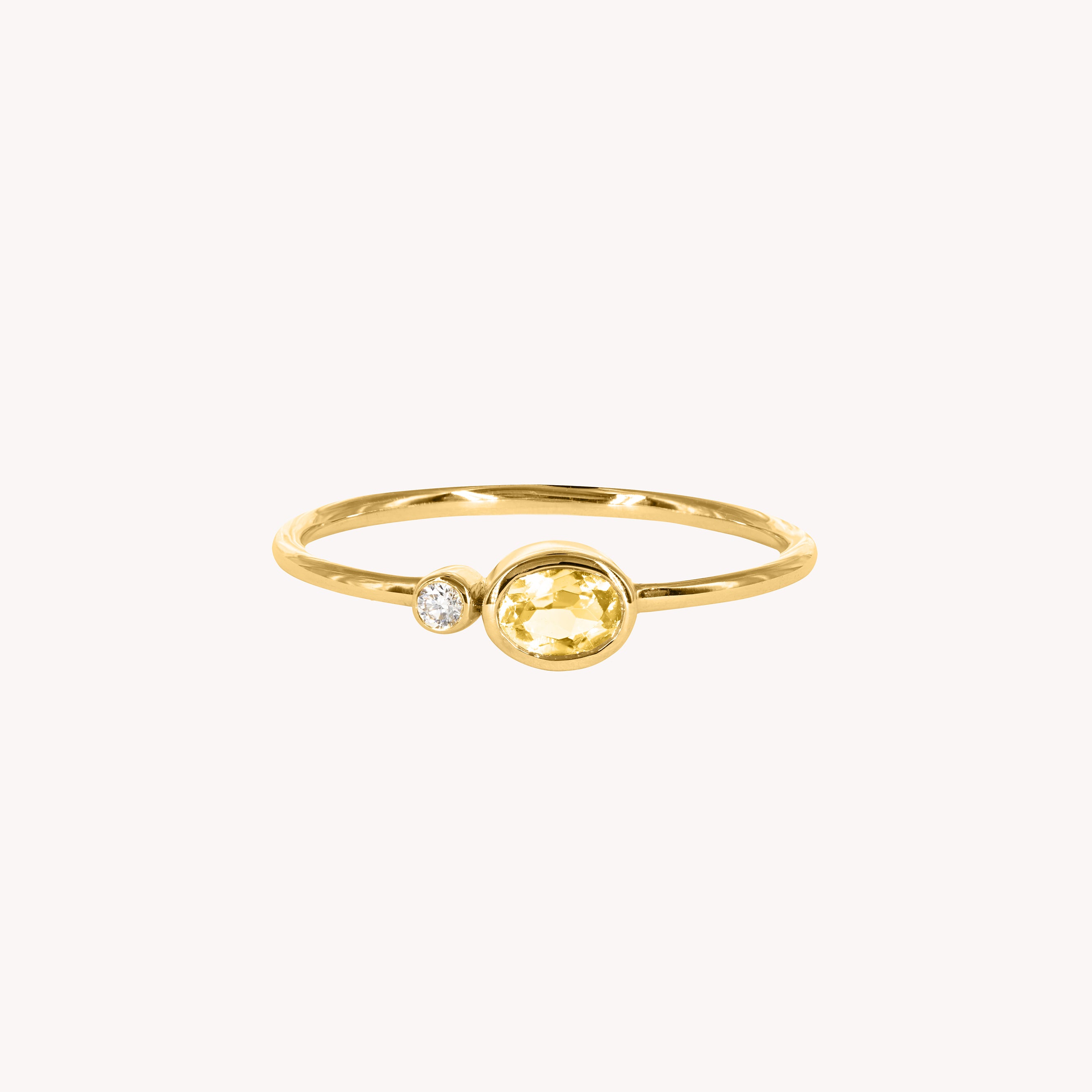 Bague Duo Jaune Valentine