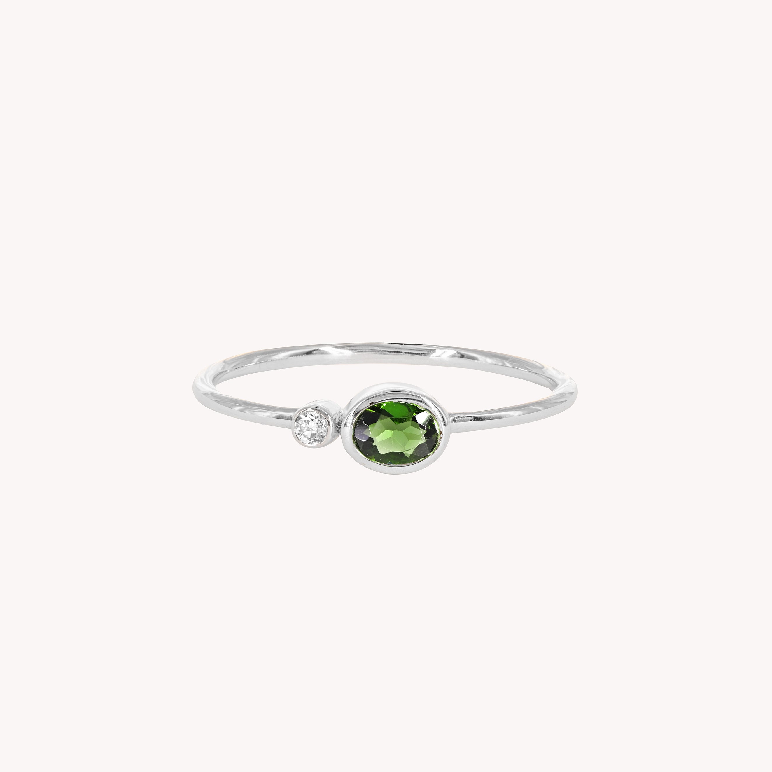 Bague Duo Verte Valentine