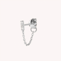 Boucle d'oreille Chaîne Diamants Blancs Iris