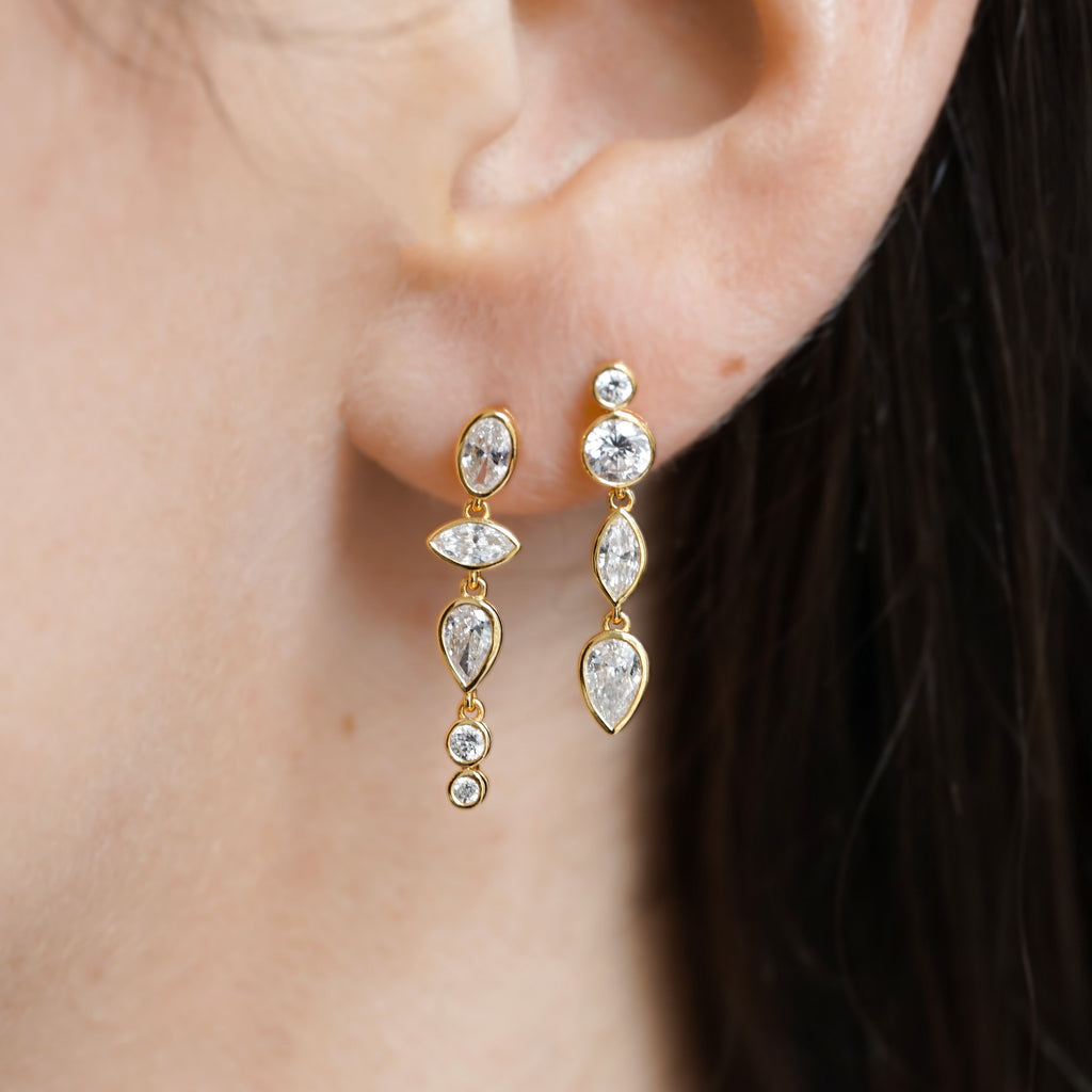 Composition Moon Earrings