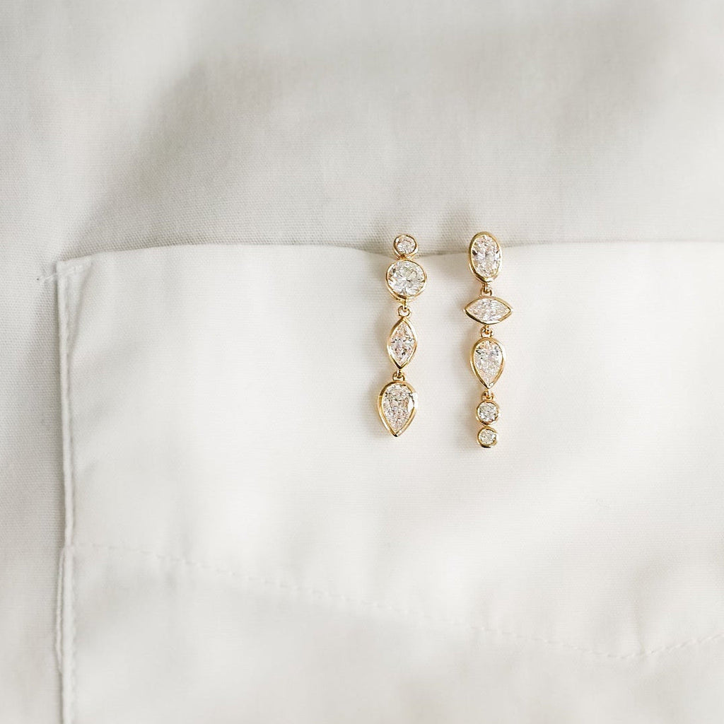 Boucles d'oreilles composition Moon