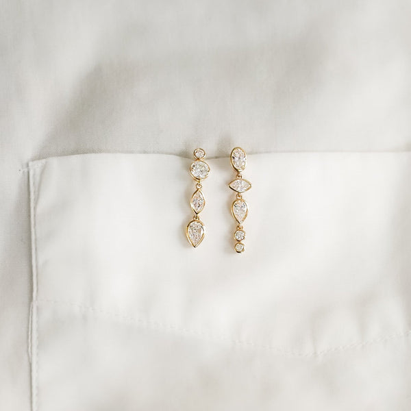 Boucles d'oreilles composition Moon
