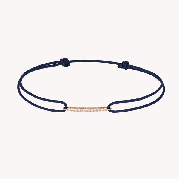 Bracelet Cordon Iris Or Rose