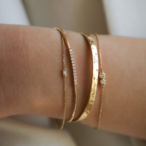 Jonc Diamants Blancs Iris
