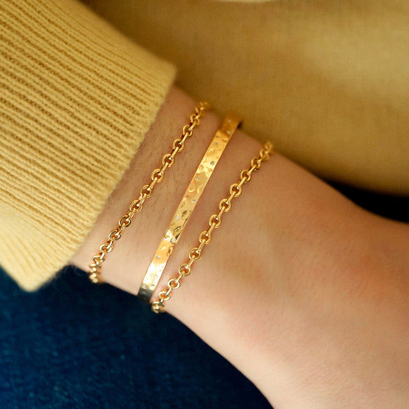 Bracelet Lentille-jonc etoile Moon