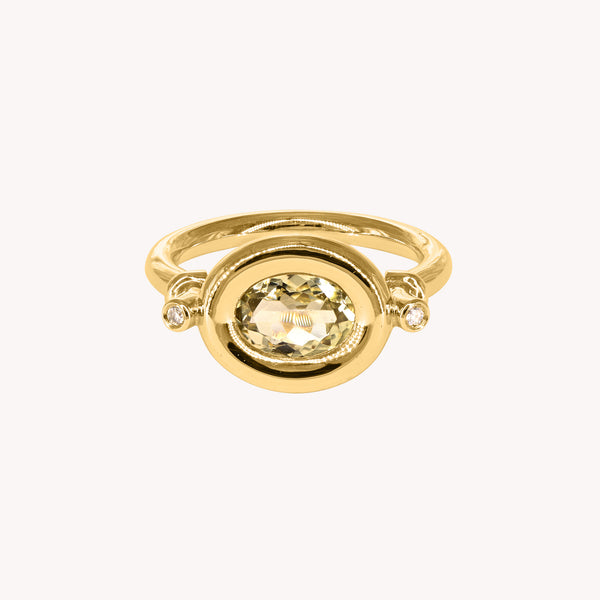 Chevalière Jaune Valentine