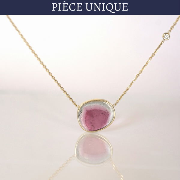 Collier Tourmaline Watermelon
