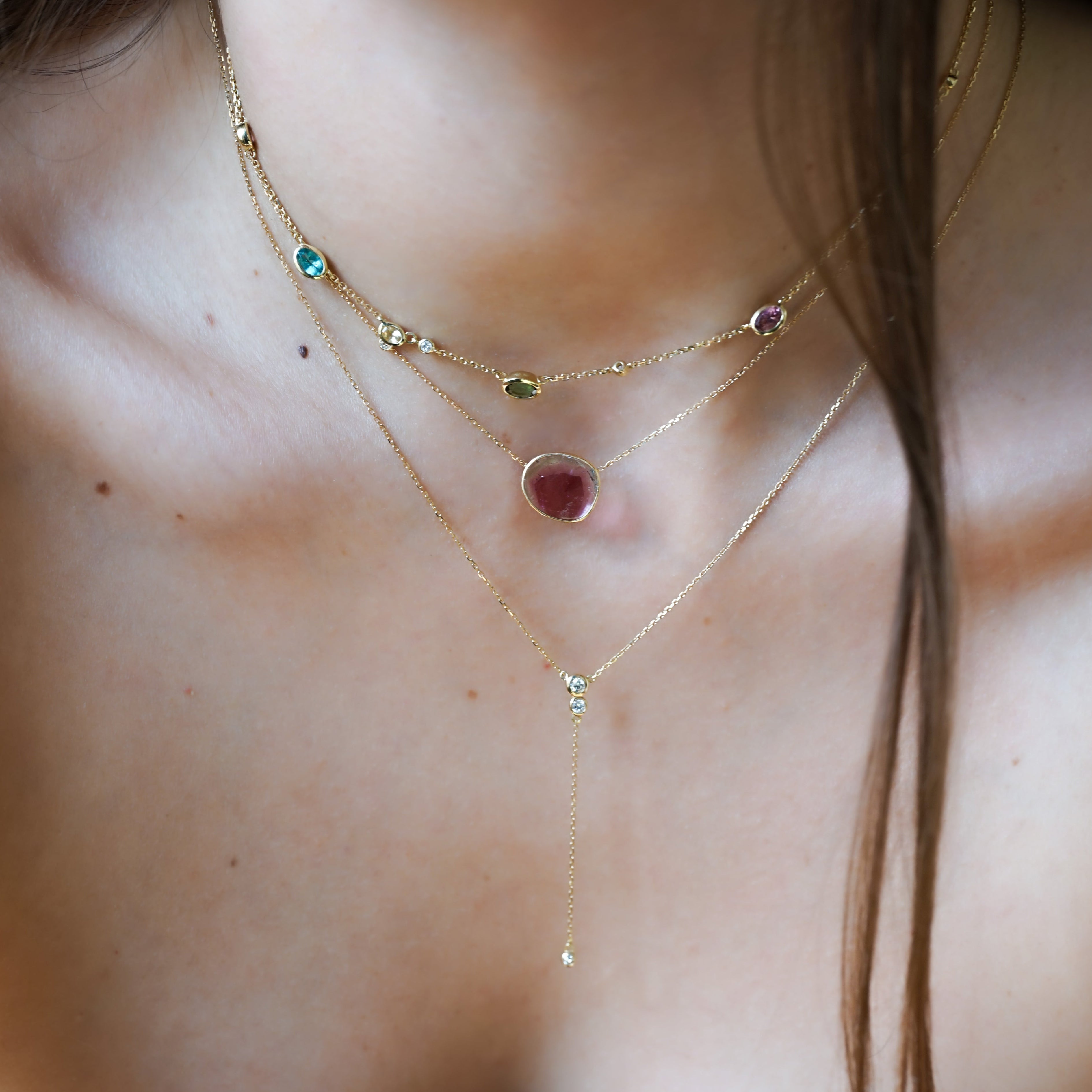 Collier Valentine-Collier Watermelon-Collier cravate Lorene
