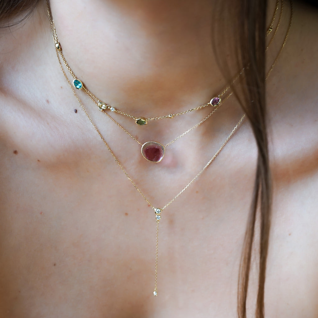Collier_Valentine-Collier_Watermelon-Collier_cravate_Lorene_Douze paris 