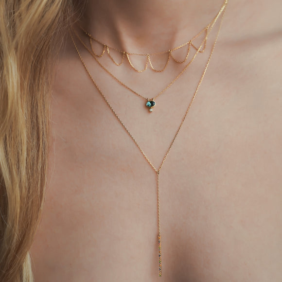 Collier Ras de Cou Valentine Turquoise