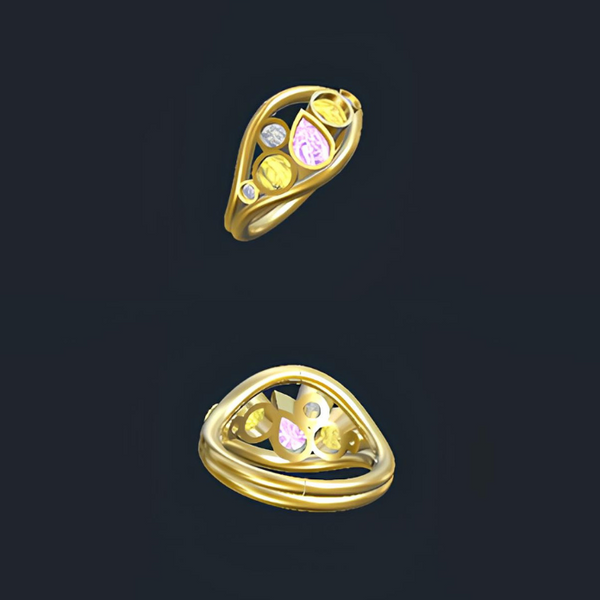 Creation de bijoux Sur Mesure en or recycle 18 carats Douze paris