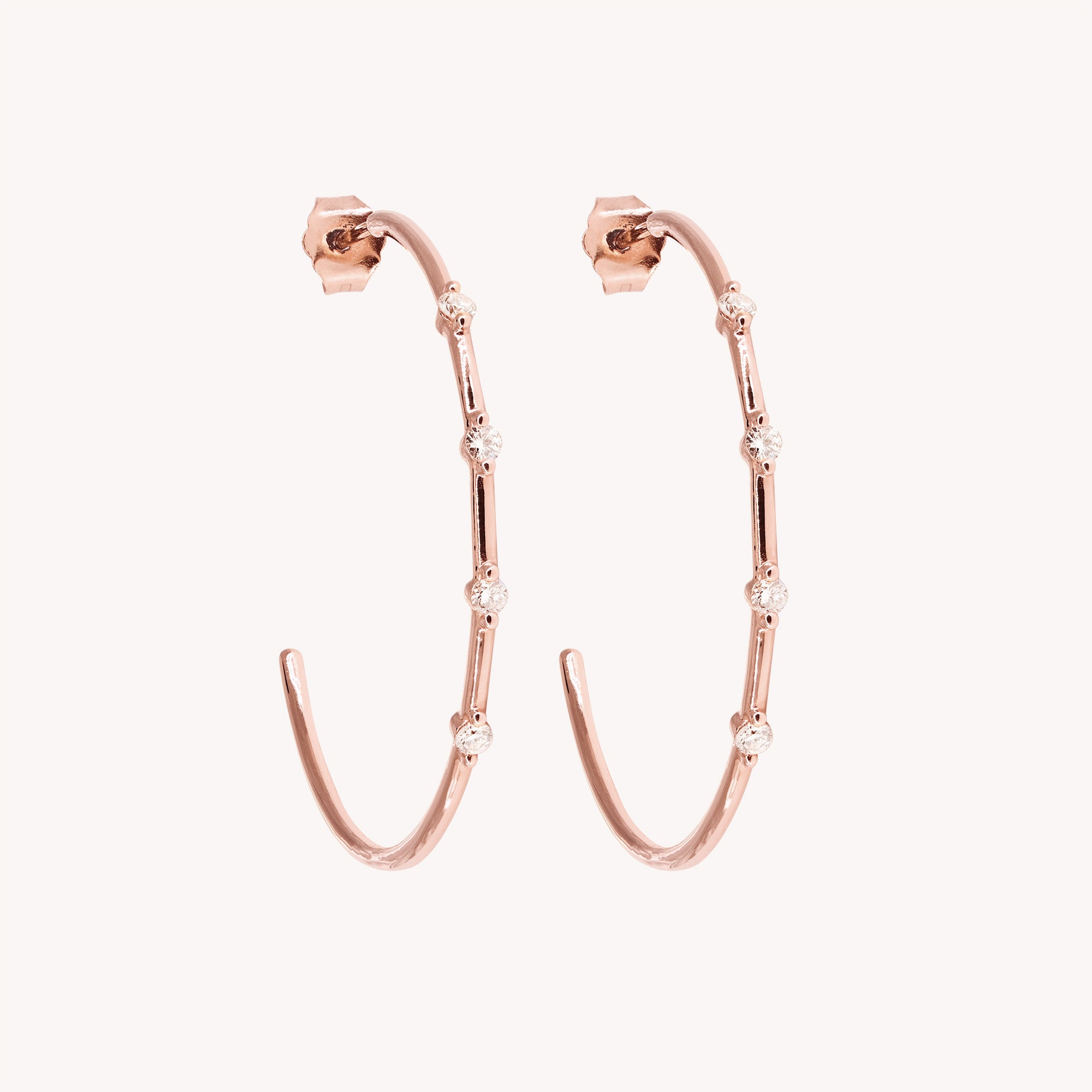 Full Moon hoop earrings