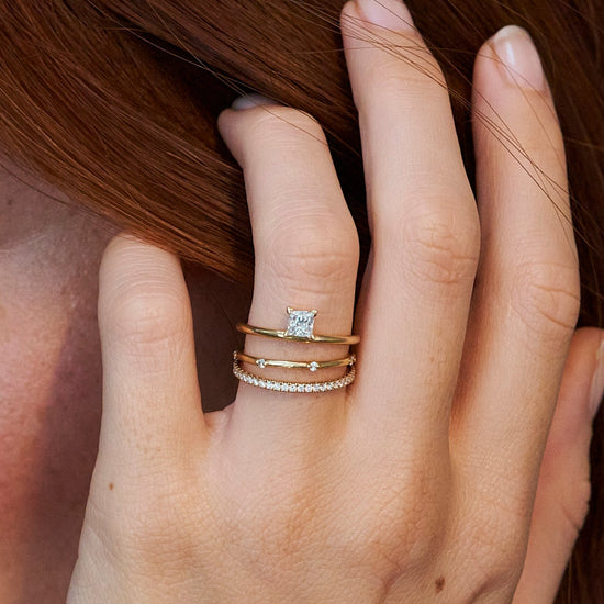 Iris White Diamonds Wedding Ring