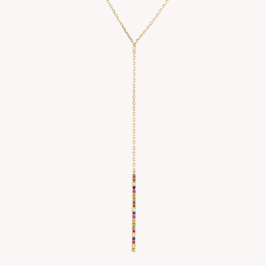 Multicolored Iris Necklace