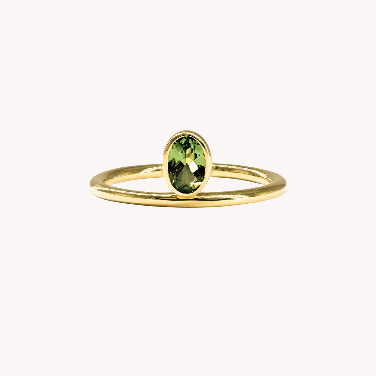 Bague Fleur Verte Réglable - Perle Et Cristal - Taille Ajustable 56 à 66 - Fantaisie