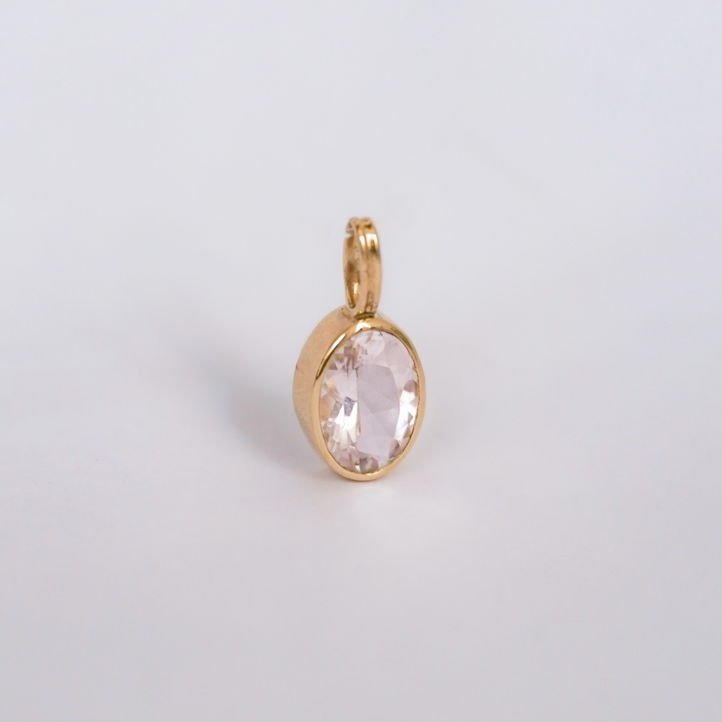 Powder Pink Tourmaline Pendant