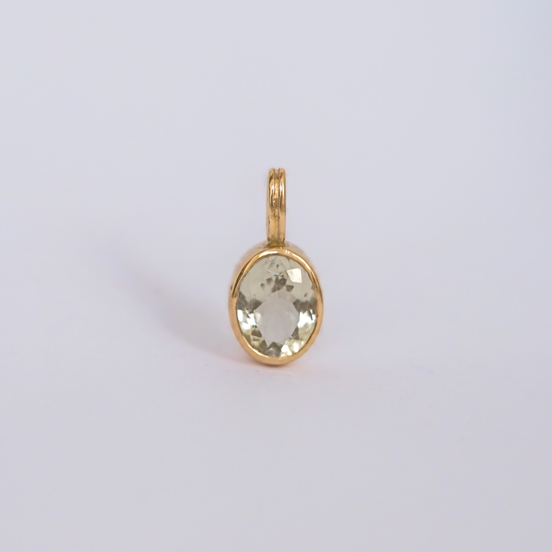 Pendentif Tourmaline Vert Amande