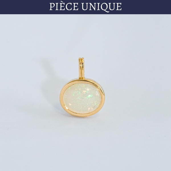 Pendentif opale blanche douze paris