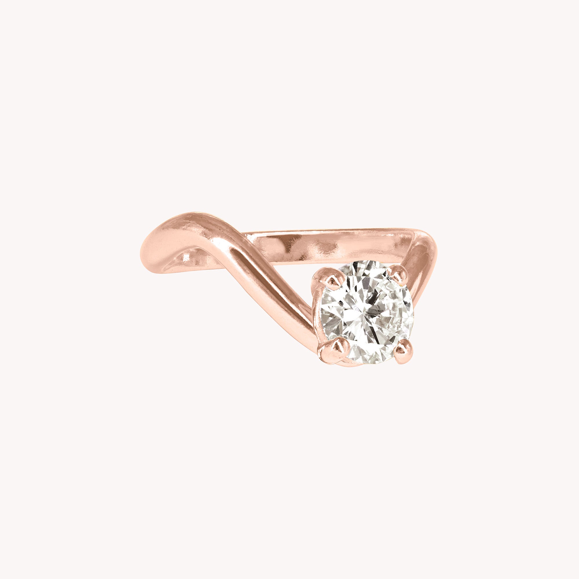 Engagement Ring - Brilliant Diamond Solitaire