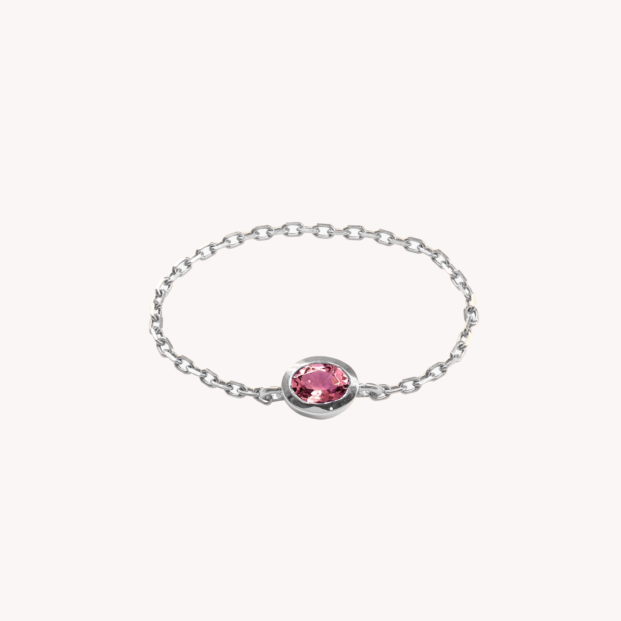 Bague Chaîne Rose Valentine