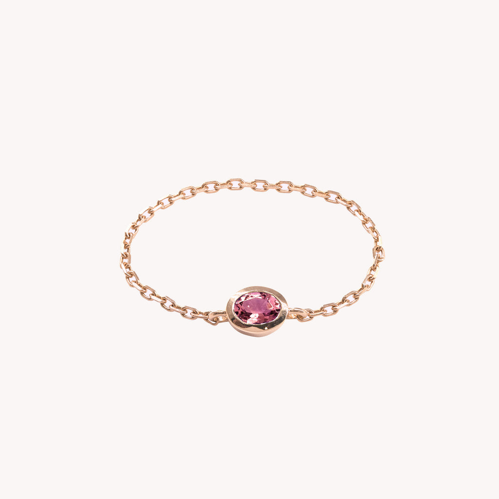 Bague Chaîne Rose Valentine