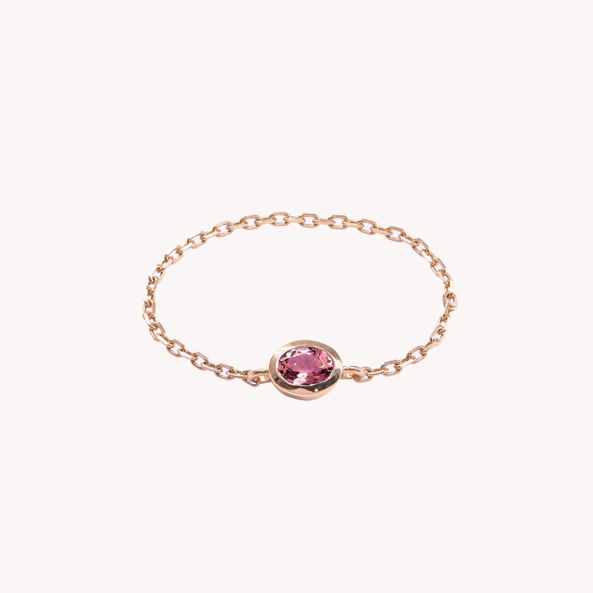 Bague Chaîne Rose Valentine