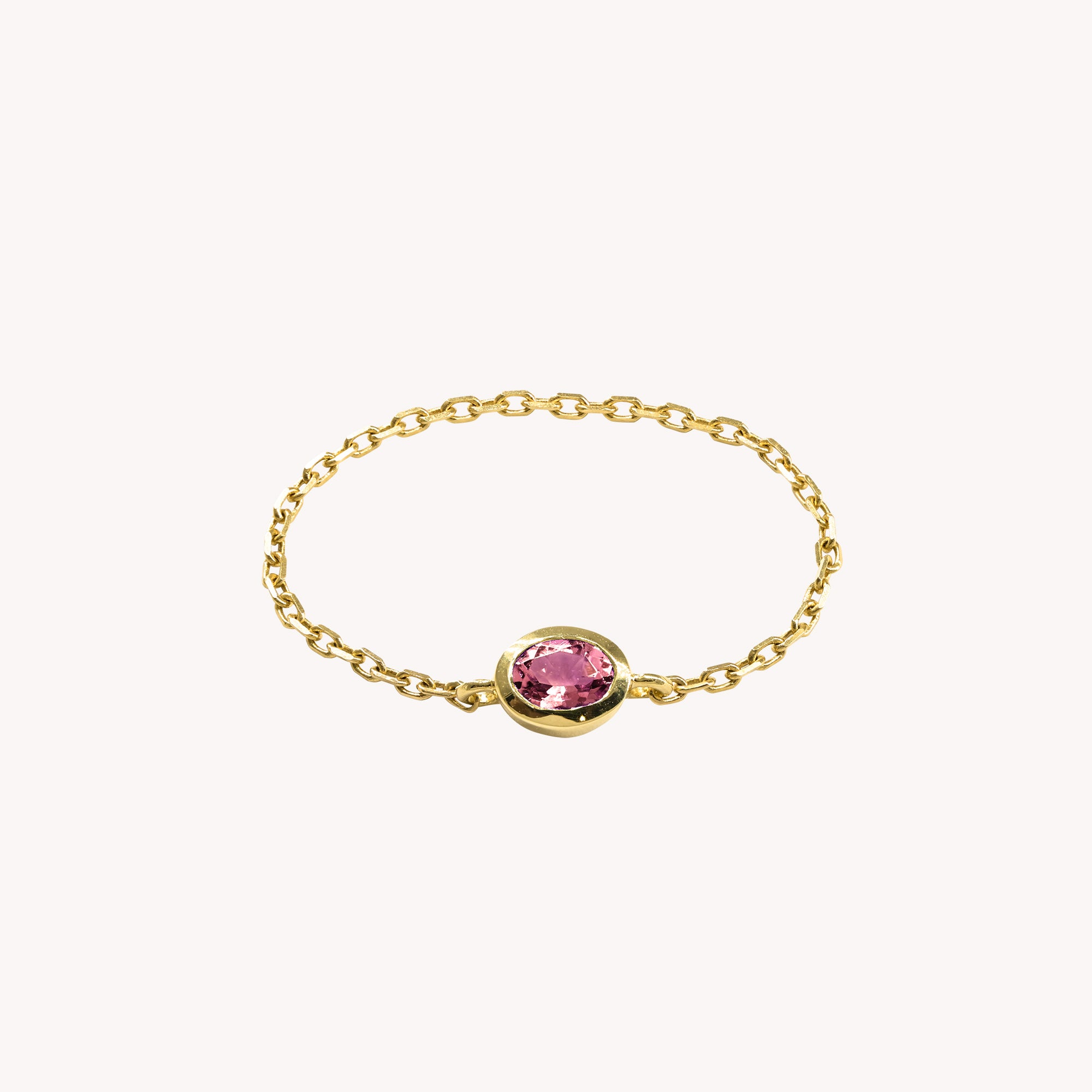 Bague Chaîne Rose Valentine