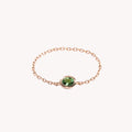 Green Valentine Chain Ring