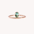 Off-Center Turquoise Valentine Ring