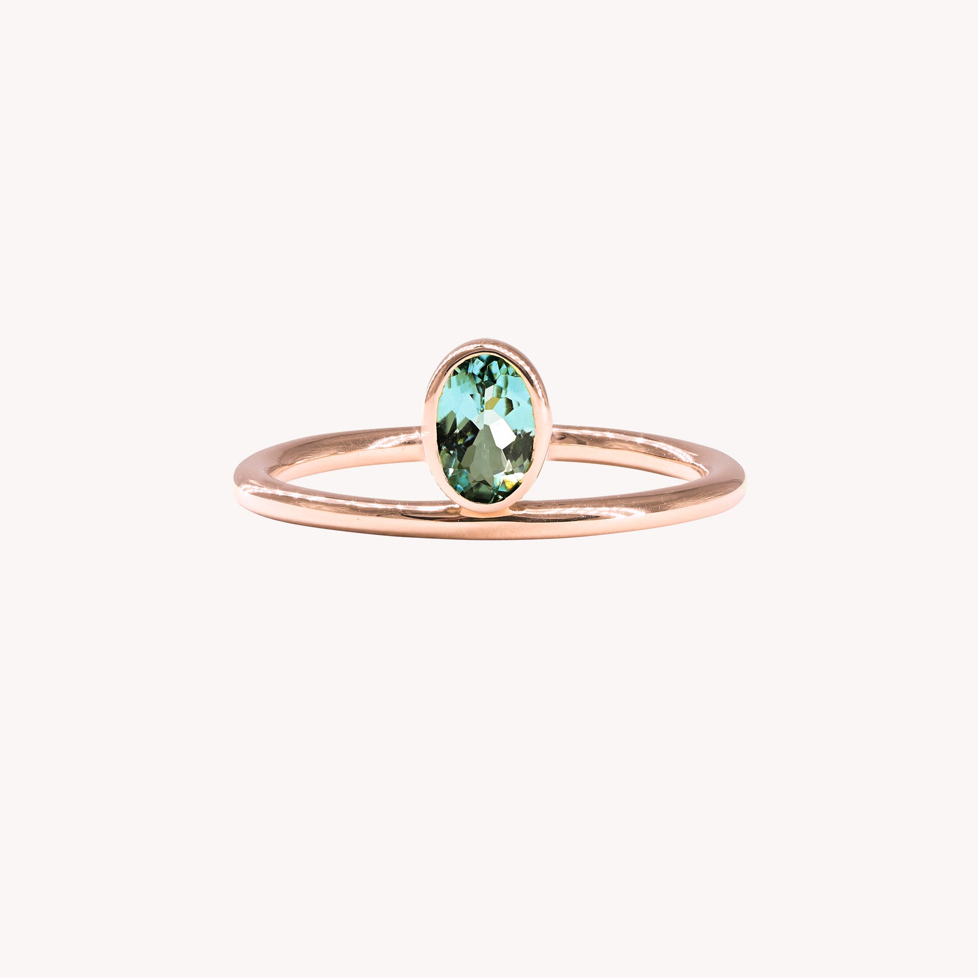 Off-Center Turquoise Valentine Ring
