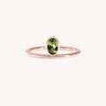 Green Valentine Off-Center Ring