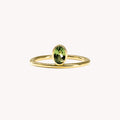 Bague Décentrée Verte Valentine