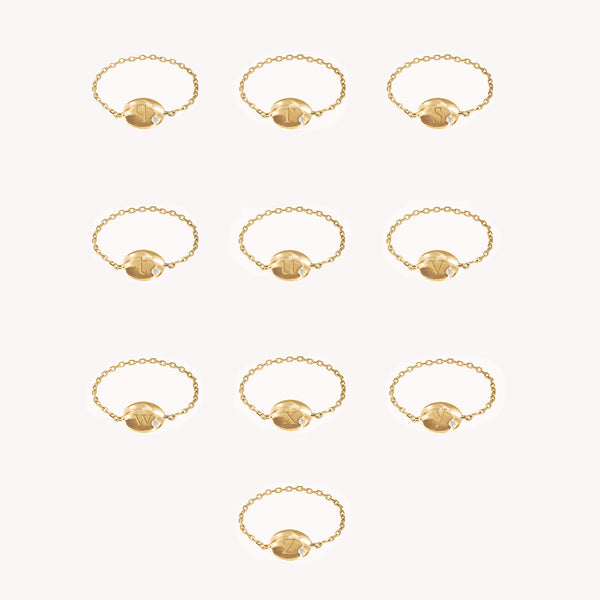 Bague Chaîne Personnalisable Alba
