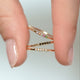 bague iris diamants blancs diamants noirs multicolore