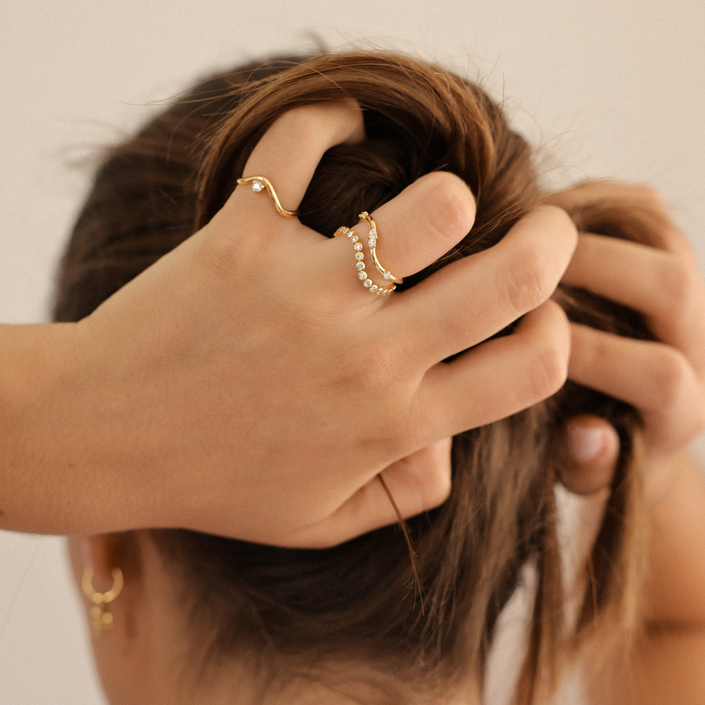 Bague Vague Poire Iris