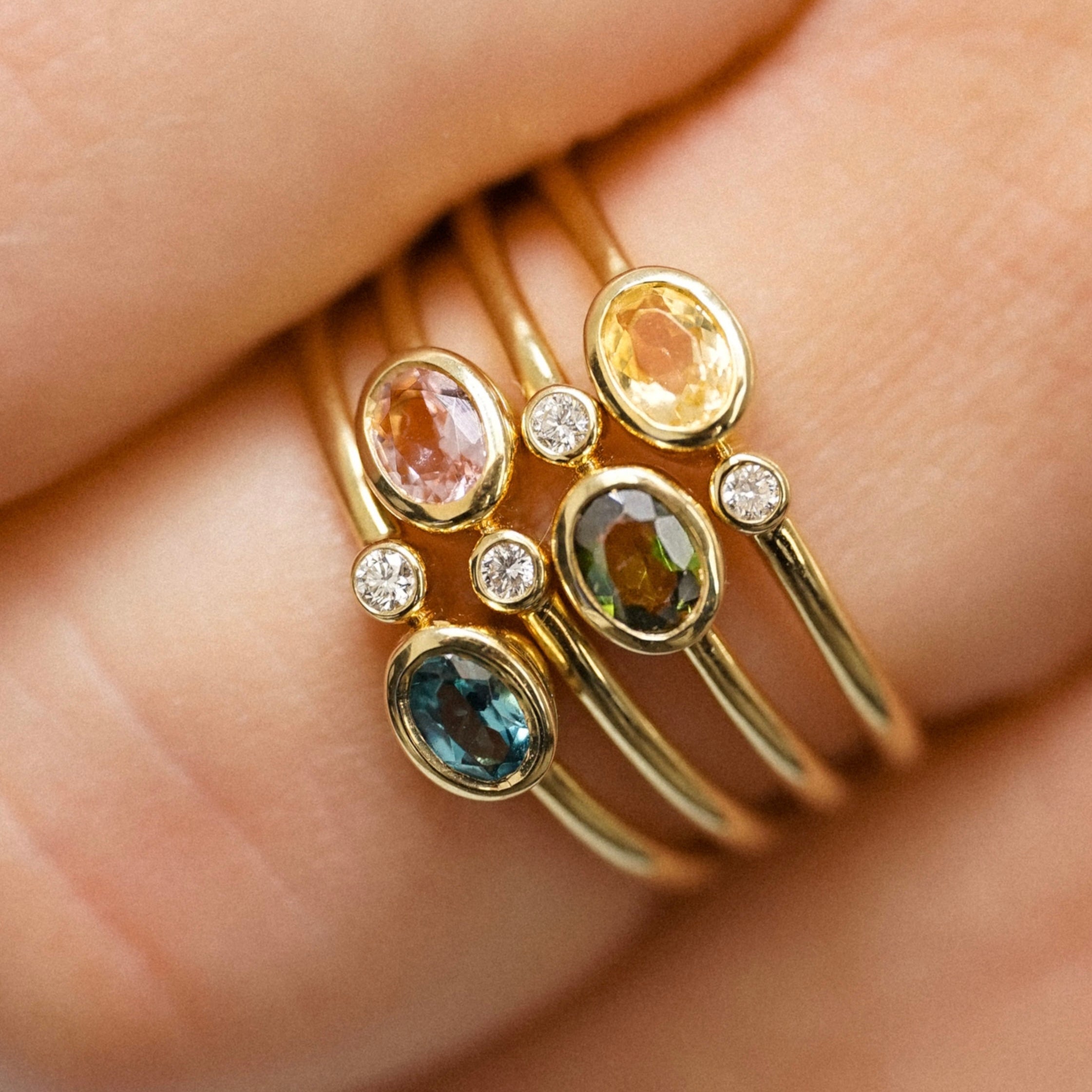 Bague Duo Jaune Valentine