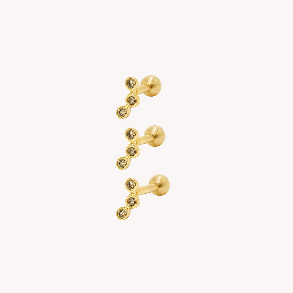 Piercing Alba Diamants Bruns