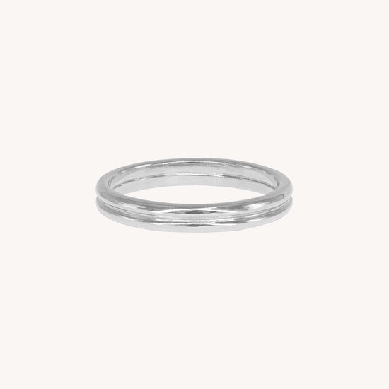 Alba Double Bangle Wedding Ring