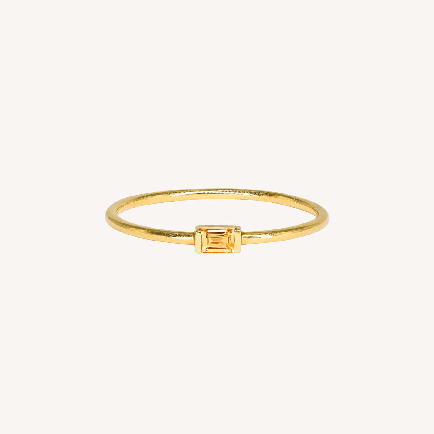 Alix Orange Sapphire Ring